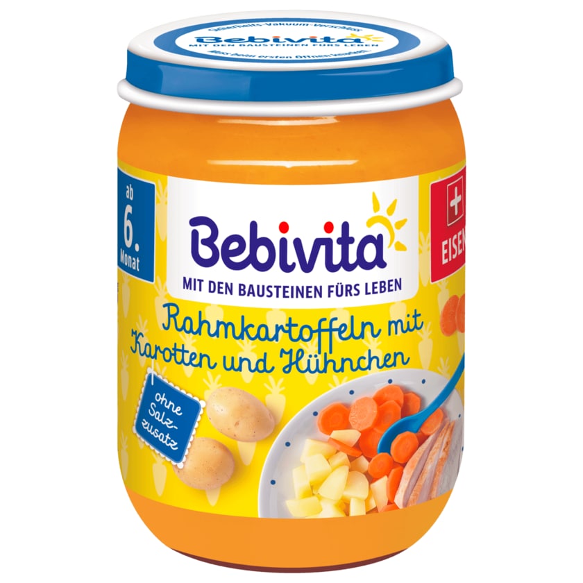 Bebivita Rahmkartoffeln mit Karotten und Hühnchen 190g